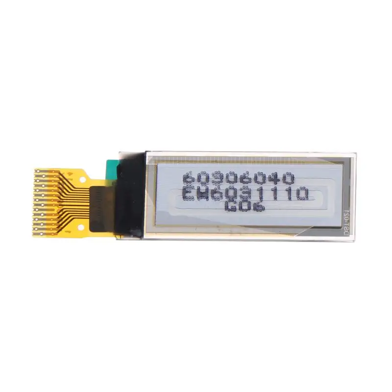 0.91 Inch 15PIN SPI IPS OLED Display Module 128x32 SSD1306 White Screen for Extreme Temperature Environment Testing Use