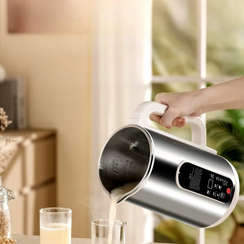 Soybean milk machine household automatic integrated heating silent cooking machine Japanese filter-free all-steel wall breaker