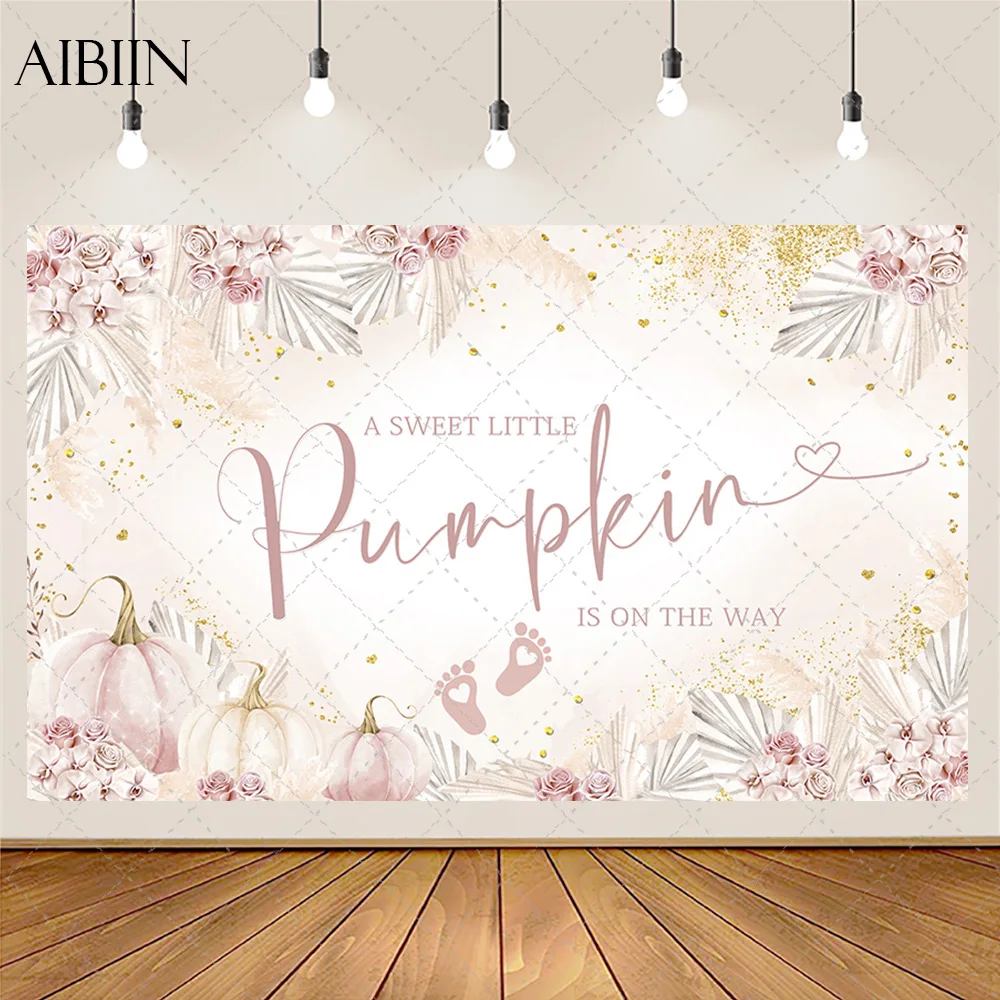 اليقطين استحمام الطفل خلفية الزخرفية الجنس تكشف عيد ميلاد حزب ديكور الاطفال صبي فتاة استحمام الطفل