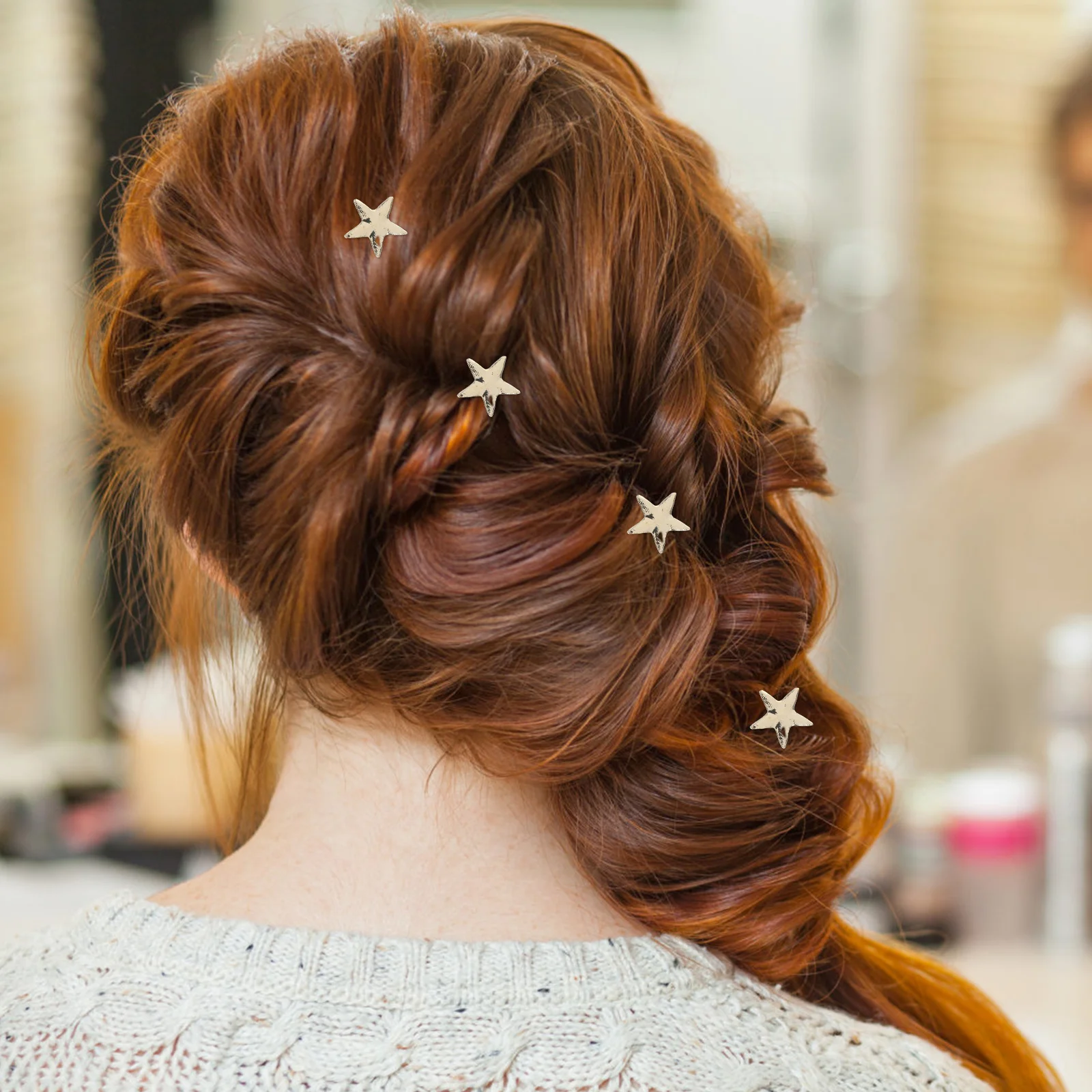 

20Pcs Spiral Twists Hairpins with Star Accent Secure Hold for Updos Braids Women Fashion Hair Styling Clips Women Hair Clips