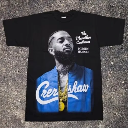 

2026 Nipsey Hussle Vintage Graphic T-Shirt Summer New Men's and Women's Cotton Fashion Short Sleeve Top Summer T Shirt Tees