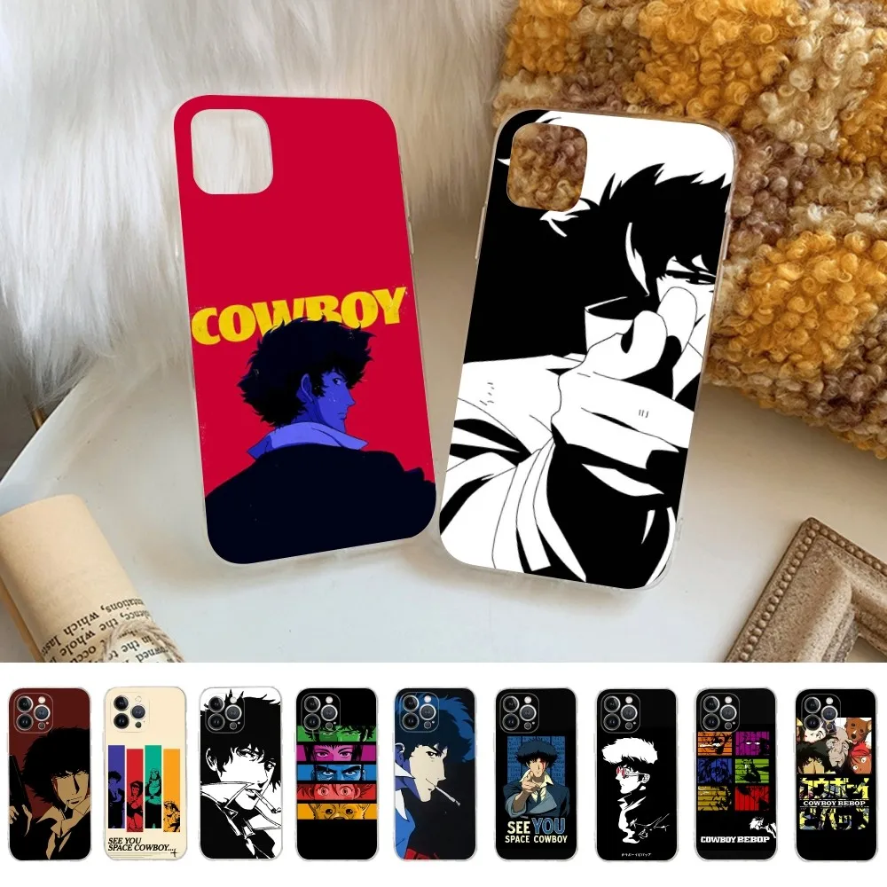 Space Cowboy Bebop Phone Case For iPhone 15 14 13 12 Mini 11 Pro XS Max X XR SE 6 7 8 Plus Soft Silicone Cover