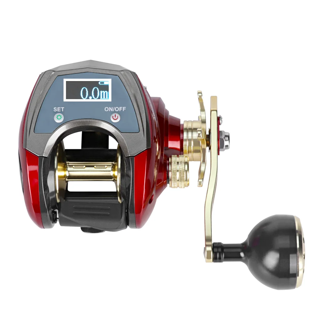 

MJ3000 Electric Line Count Fishing Wheel 20 Kg Drag Power Digital Display Built-in Lithium Battery Sea Fishing Baitcasting Reel