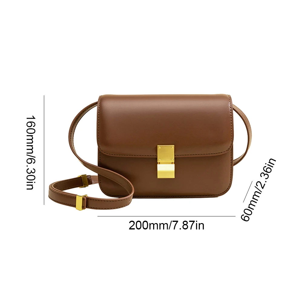 Satchel Handbag Women PU Versatile Fashion Messenger Bag Adjustable Strap Hobo Sling Bag Commuting Bag