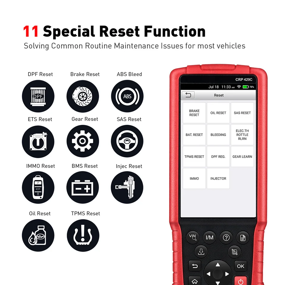 11 Service launch x431 CRP 429C OBD2 Code Scanner Multi-languages crp429c update online car diagnostic tool 100% original