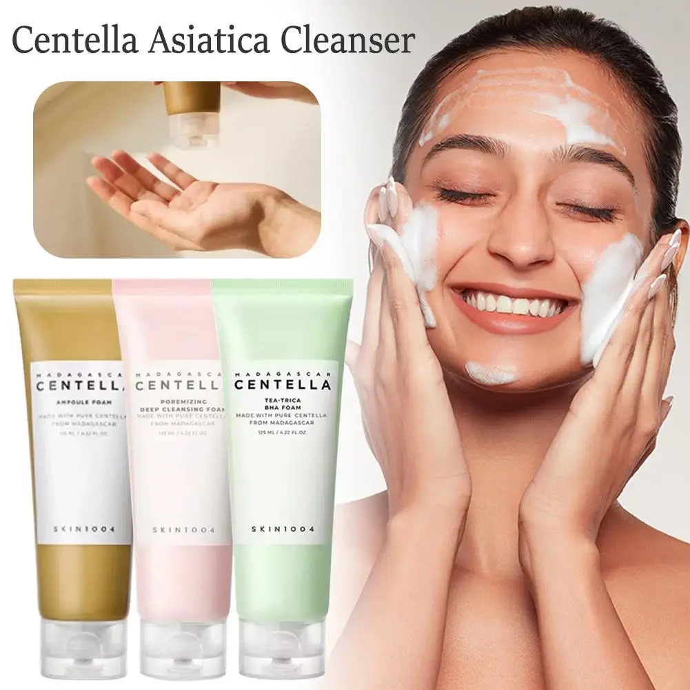 Skin1004 Centella Asiatica منظف للوجه جوهر ملح الهيمالايا رغوة التنظيف العميق لتنقية لطيفة غسول الوجه المنعش