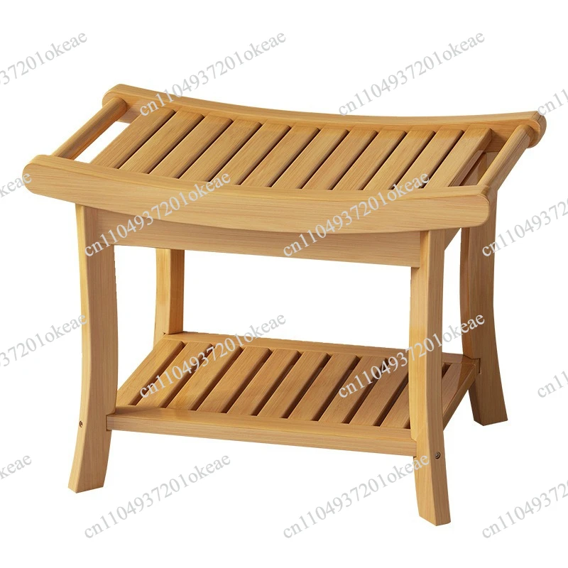 Bath stool non-slip multi-layer bathroom stool storage drain chair bathroom stool