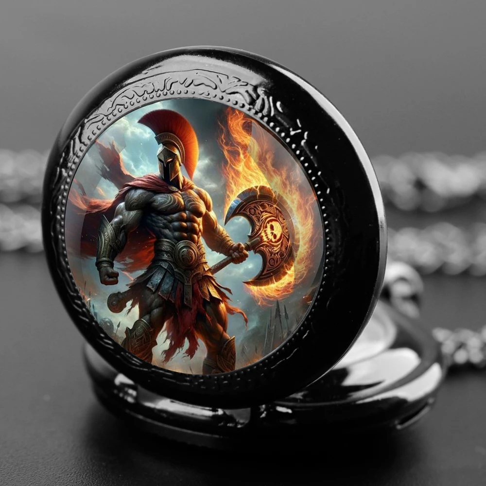 Quartz Pocket FOB Watch Pendant para homens e mulheres, Ares Design, Personality Faith, Creative