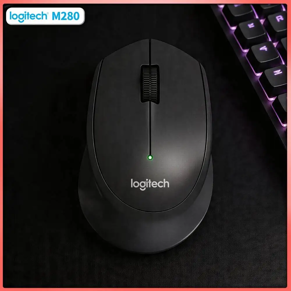 Logitech M280 Wireless Mouse Thin Slim Casing 10m Range 1000 DPI Sharp Detail Tracking Stable 18-Month Battery