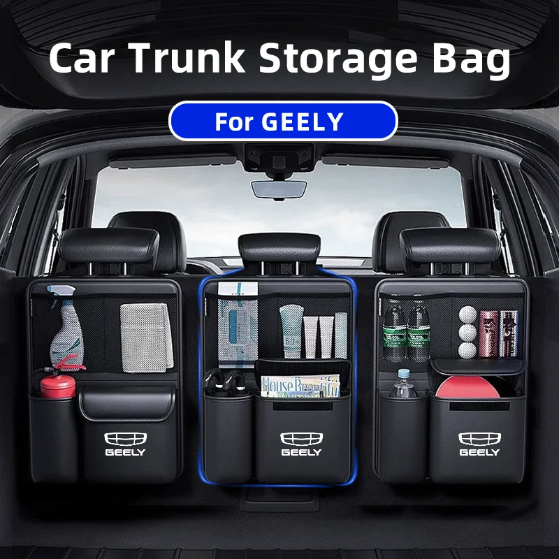 

1PCS Car Trunk Storage Bag for Geely Coolray Atlas Emgrand S GS GX7 SX7 Seat Back Hanging Organizer Storage for SUV Truck MPV