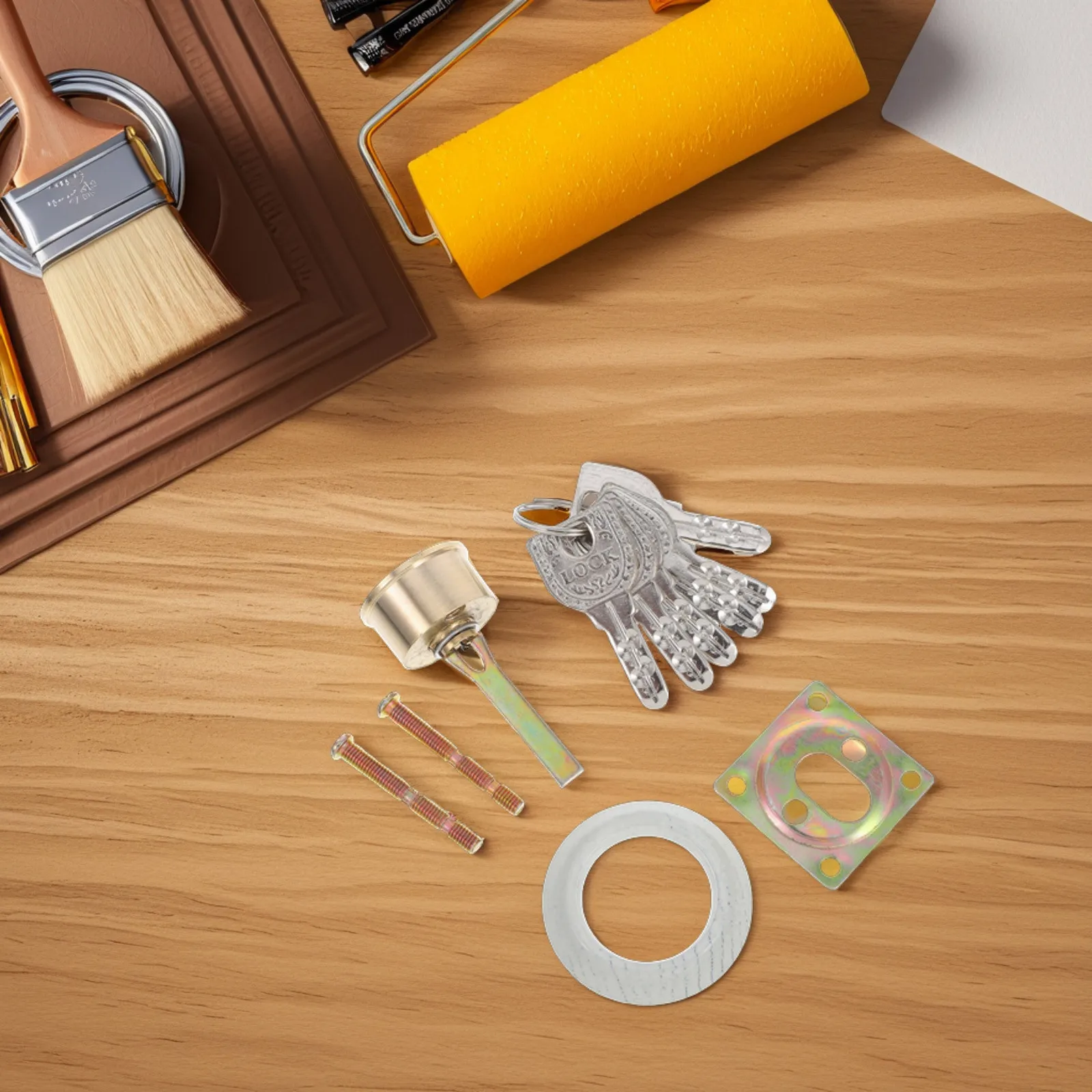 

1Set Universal Copper Lock Core Durable Security Cylinder Easy Install Anti-Theft Door Deadbolt Lock Smooth Operation