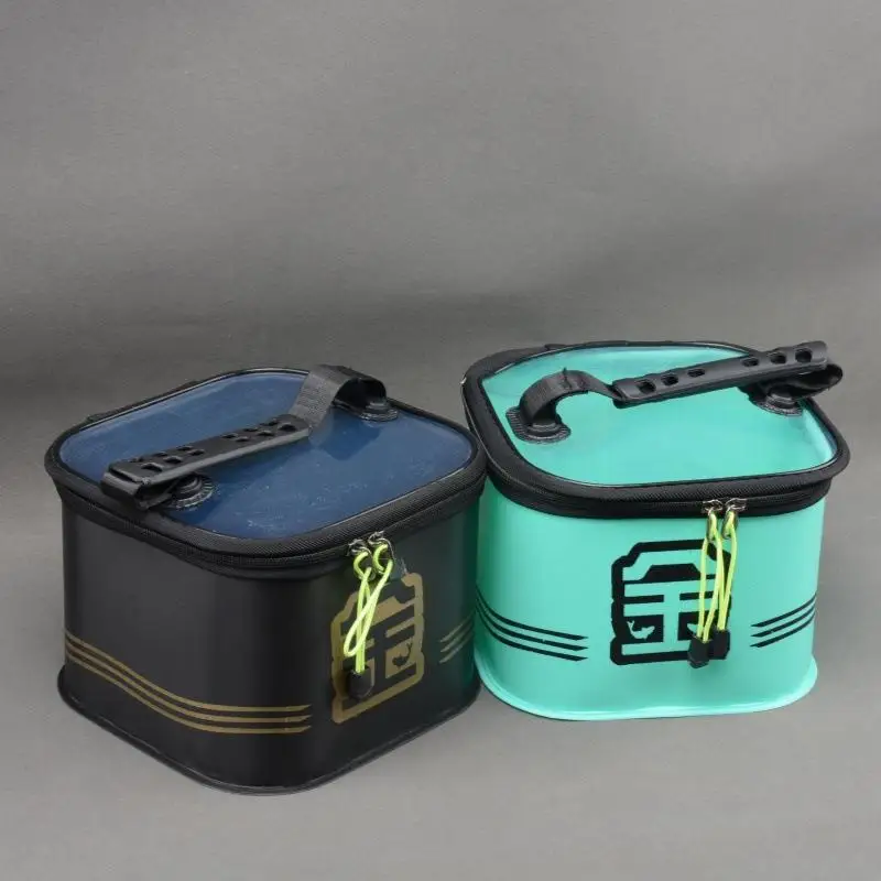 Caja de herramientas de pesca EVA, organizador de accesorios de pesca portátil a prueba de agua, estuche de almacenamiento de cebo vivo para pesca al aire libre y camping