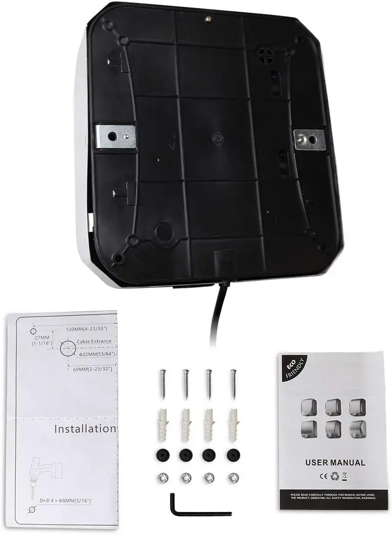 Secador de mãos comercial aprovado pela UL 1800w de aço inoxidável automático soprador de mão resistente de alta velocidade polido maçante para banheiro B