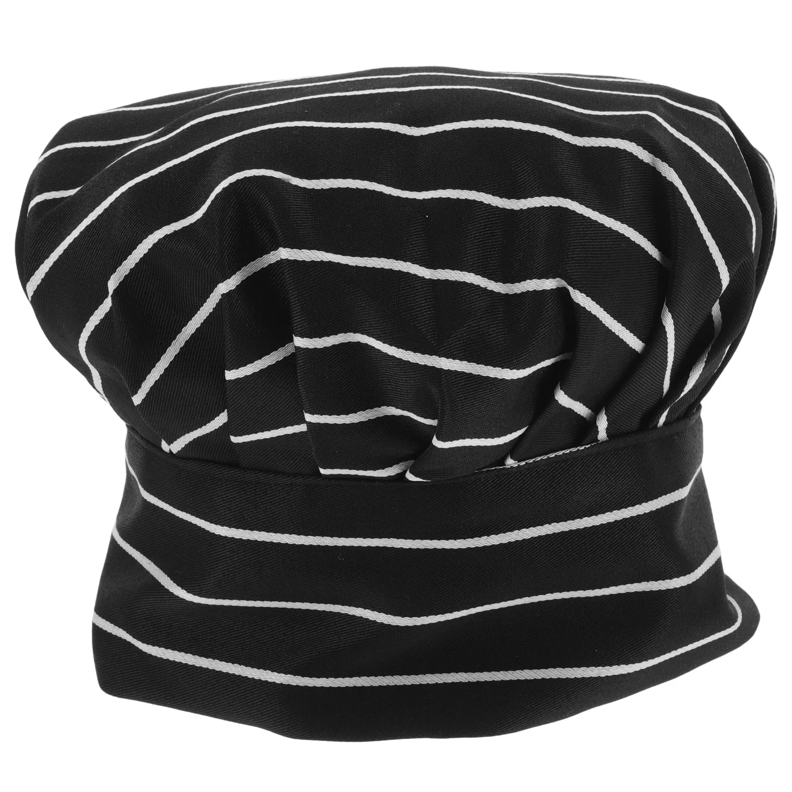 Professional Pleated Chef Hat White Mushroom Style Kitchen Baker Cap for Hotel Staff Breathable Cotton Cooking Hat for Adults
