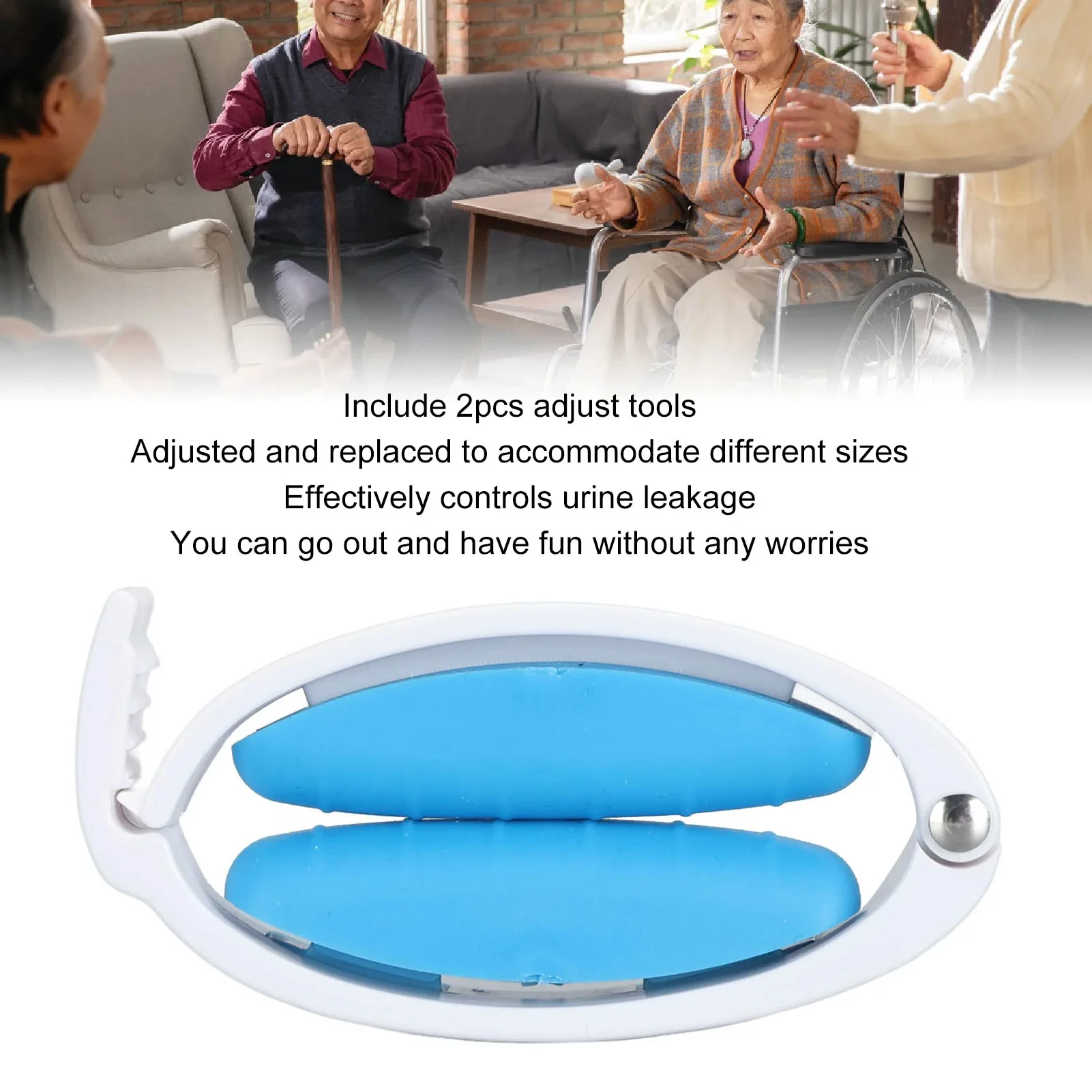 Take control with this soft, adjustable silicone clamp. Prevents male incontinence leaks for discreet protection & renewed confi