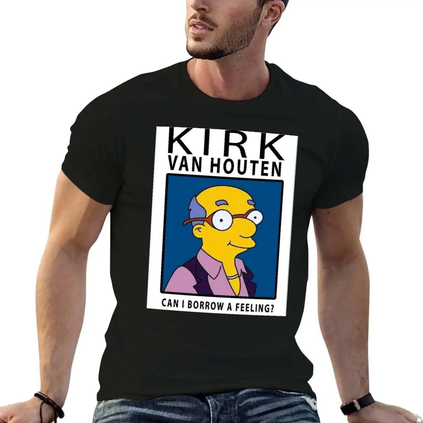 Kirk Van Houten T-Shirt fashion shirts anime shirt summer tops T-shirts man Men's t-shirts