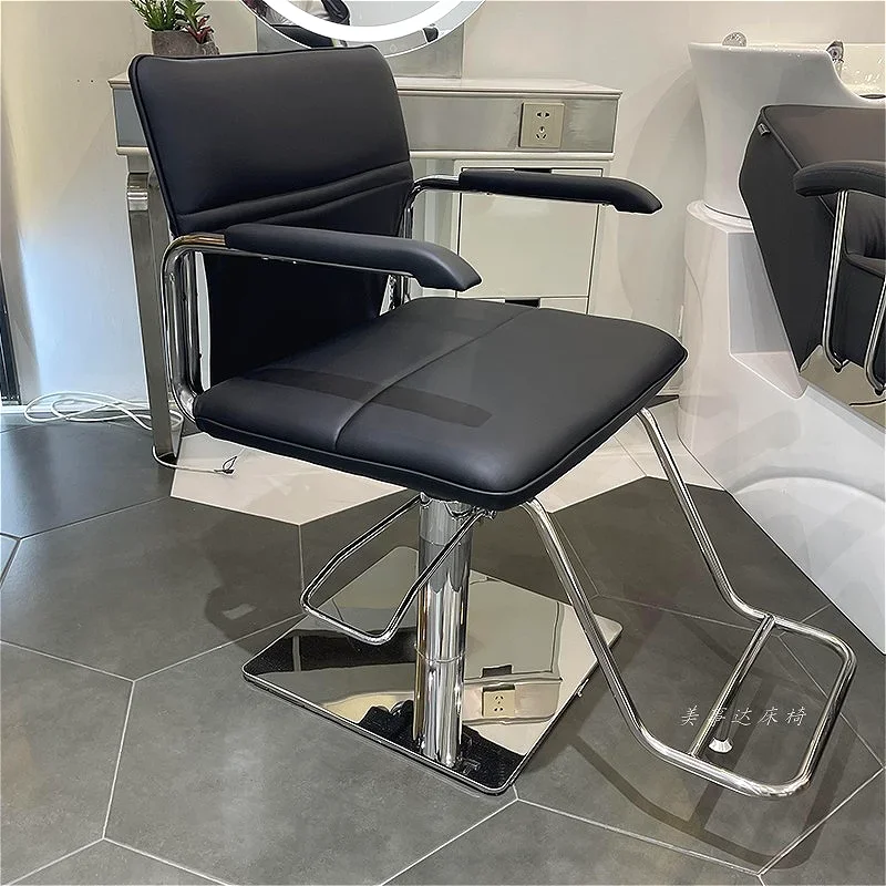 

Modern Luxury Barber Chairs Nordic Comfort Simple Lift Barber Chair Professional Hairdresser Commercial Furniture Barbearia FYBC