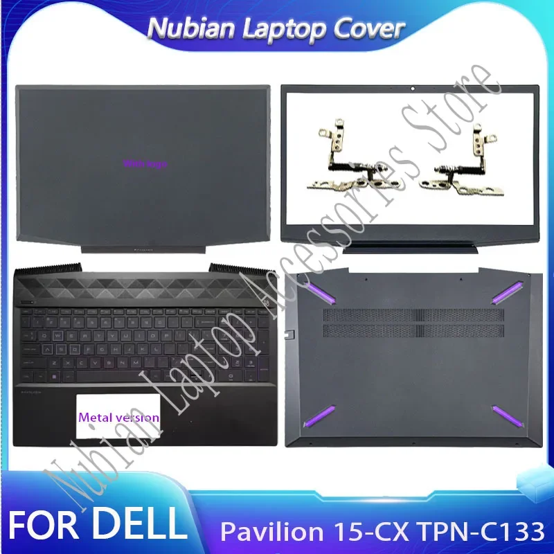 

New For HP Pavilion 15-CX TPN-C133 Laptop Replacement LCD Rear Cover/Front Cover/Palm Pad Keyboard/Bottom Cover/hinge