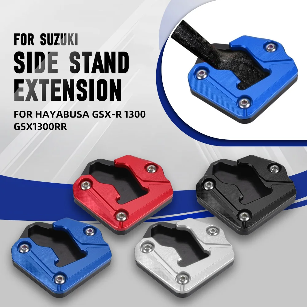 

Motorcycle Accessories Kickstand Side Stand Extension Foot Pad Support For SUZUKI HAYABUSA GSX1300R GSX-R1300 GSXR1300 2021-2023