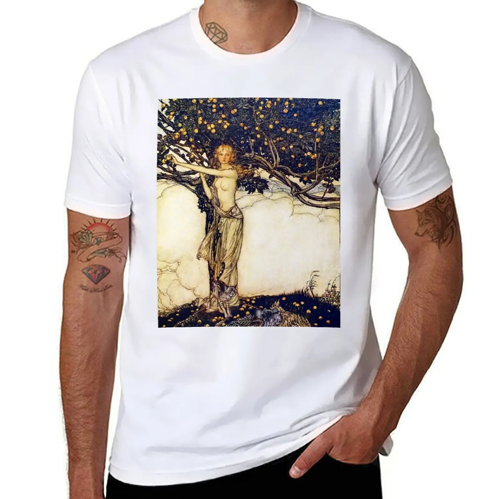 

Freia the Fair One - Arthur Rackham T-Shirt t shirt man casual t shirts for man cotton funny T-Shirt