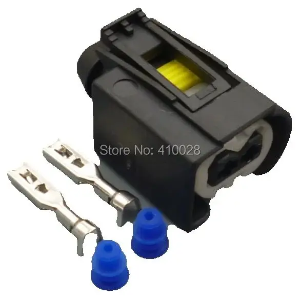 worldgolden 5/30/100set 2p pin way 3.5mm wire harness plastic connector plug for BMW