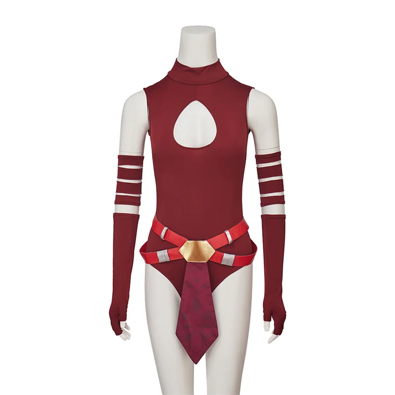 Movie Tano Cosplay Costume Red Jumpsuit Clone Halloween Outfit Fancy Women Suit