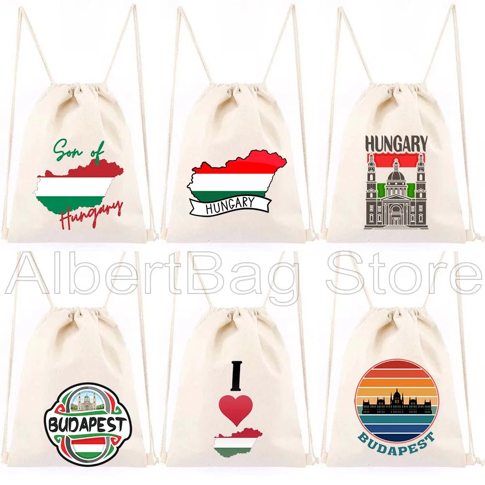 

Будапешт Угорский флаг Сердце Карта страны Венгерская парусиновая сумка на шнурке Футбольный рюкзак Спортивный рюкзак для йоги Подарки Сумка на шнурке