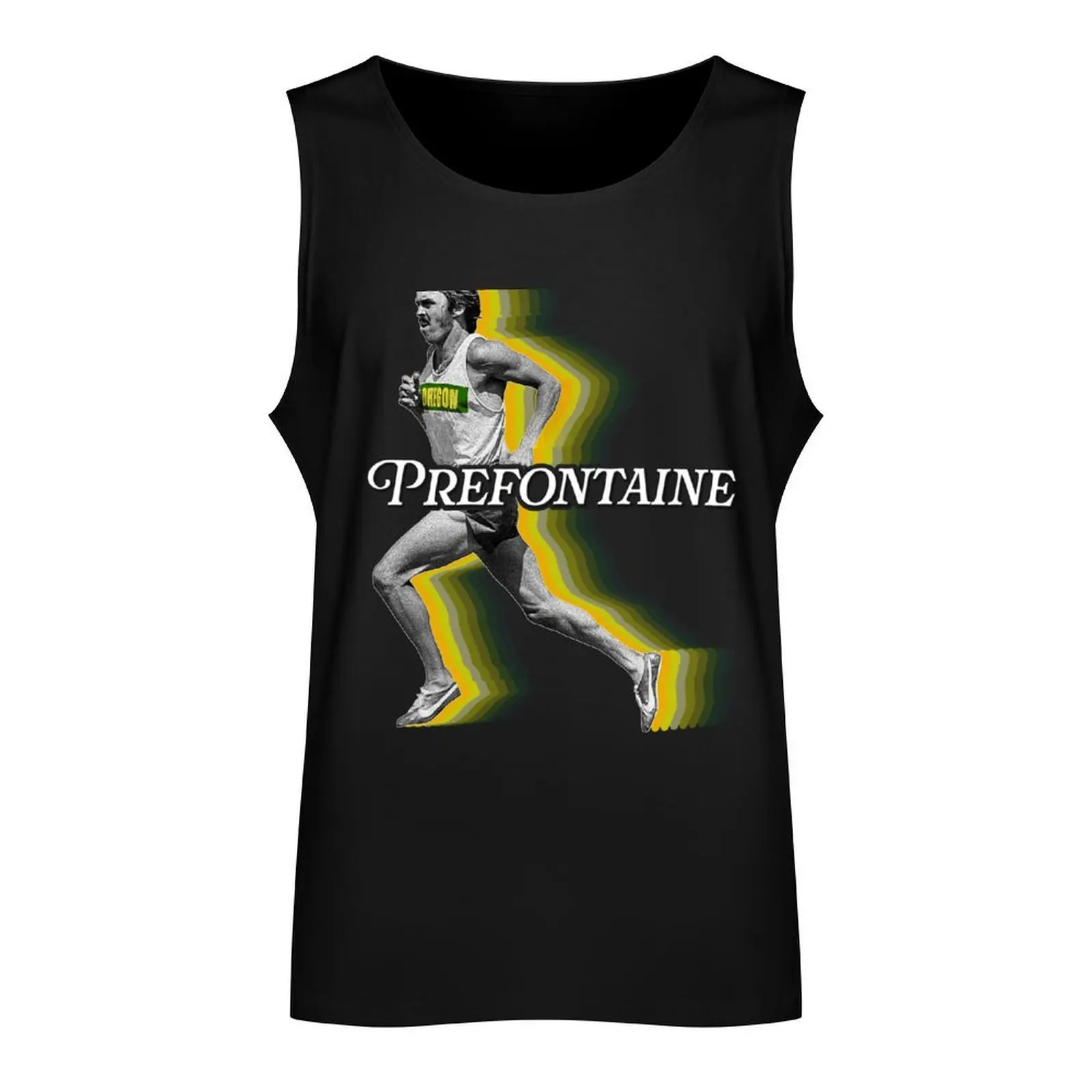 Retro Steve Prefontaine Running Form Fade Tank Top t-shirts for Men's gym Men's gym