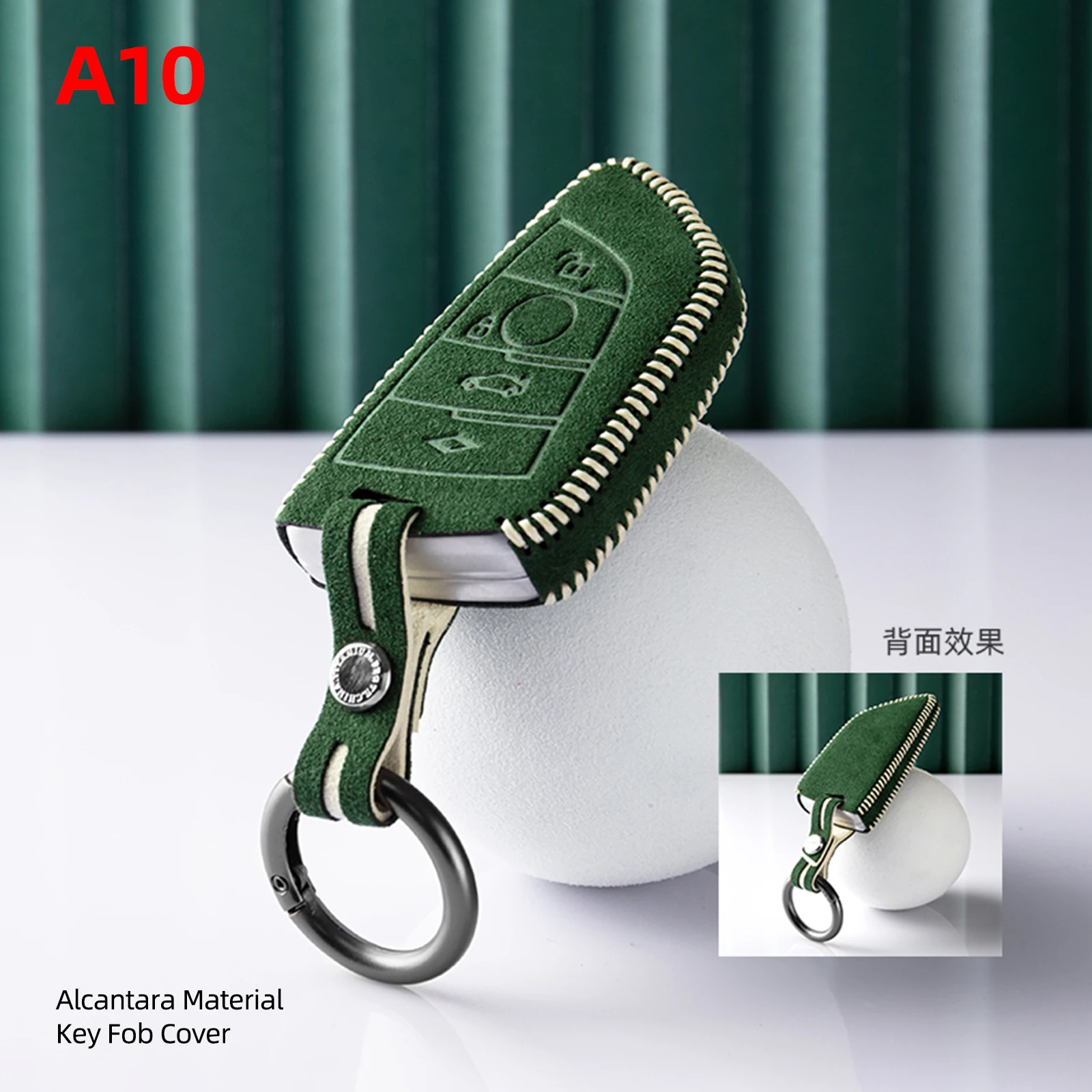 Alfanxi Key Fob Cover,Blade Shape Alcantara Material Key Case Shell for BMW 1 3 5 7 Series 530 F48 X1 X2 X3 X4 X5 X6