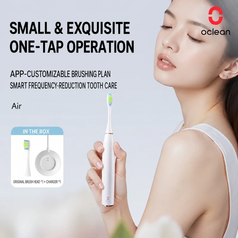 Oclean Air Sonic Electric Toothbrush Ultra Quiet Smart Timer IPX7 Waterproof Teeth Whitening Brush for Teens Adults Gift