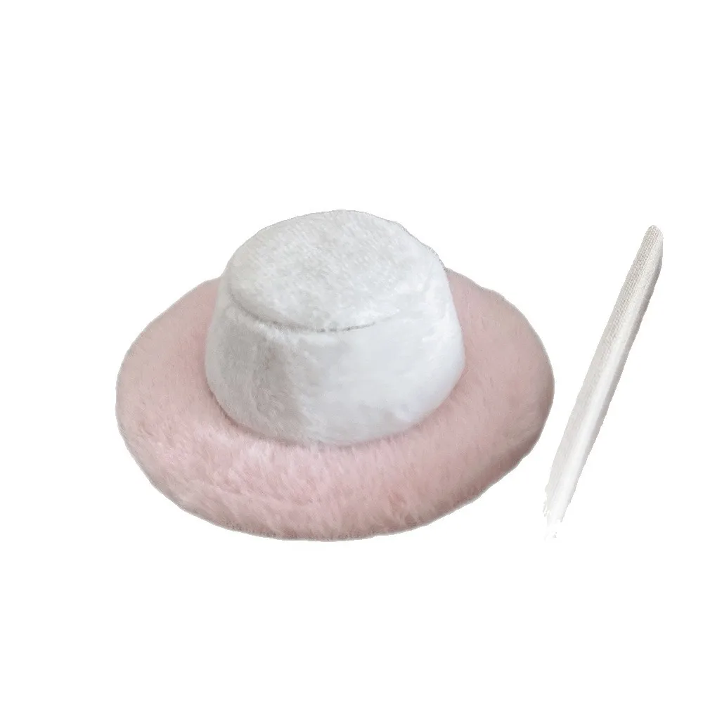 Kaninchenfell Blolita DIY Original Hut Embryo Aufkleber Haar unten Zylinder, Haarschmuck Hutunterstützung, dekorativer nackter Hut 10CM