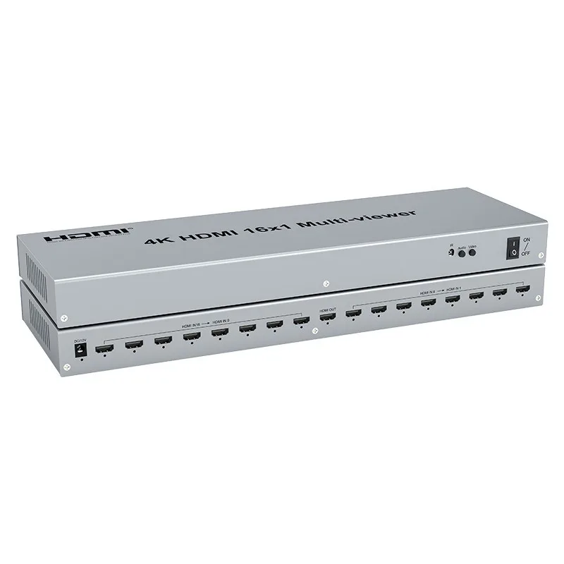 DT-7056E 4K 30Hz 60Hz 16 Screen 16 in 1 Out Seamless Switch HDMI 16x1 Multiviewer