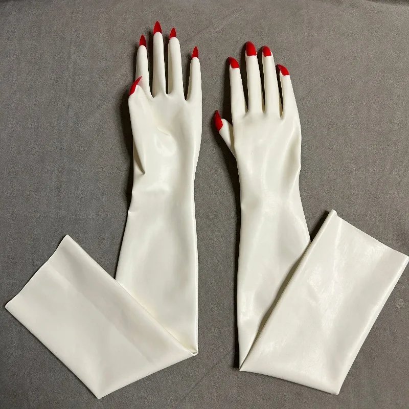 

Белые, черные латексные перчатки, маникюрные перчатки, тонкие одноформовые латексные длинные перчатки, косплей, сценическое выступление, вечерние короткие варежки