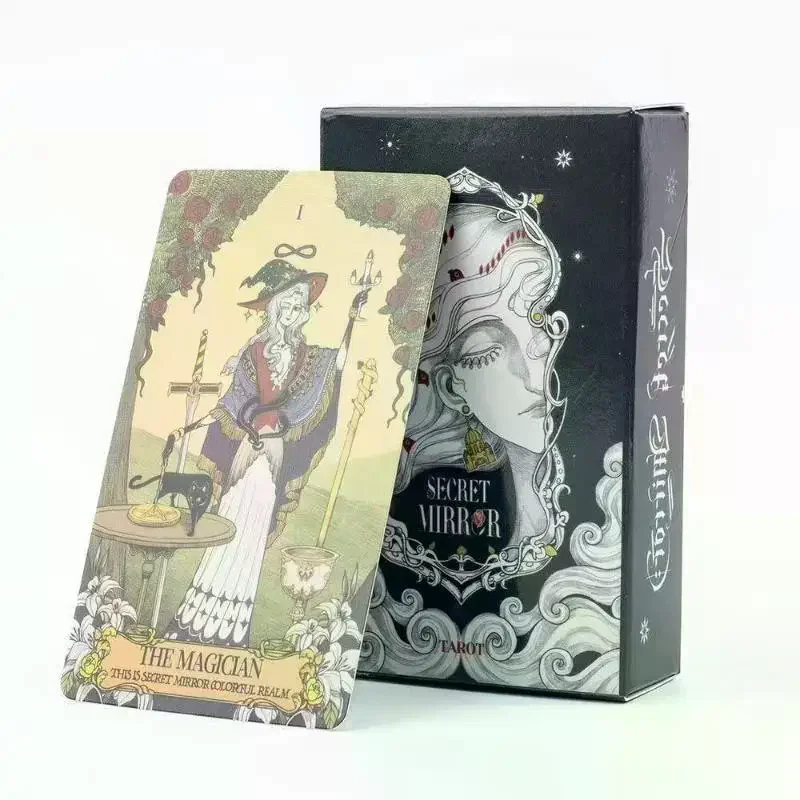 80Pcs Secret Mirror Deck Cards Full Set Divination Card With Guidebook For Beginners Party Board Game