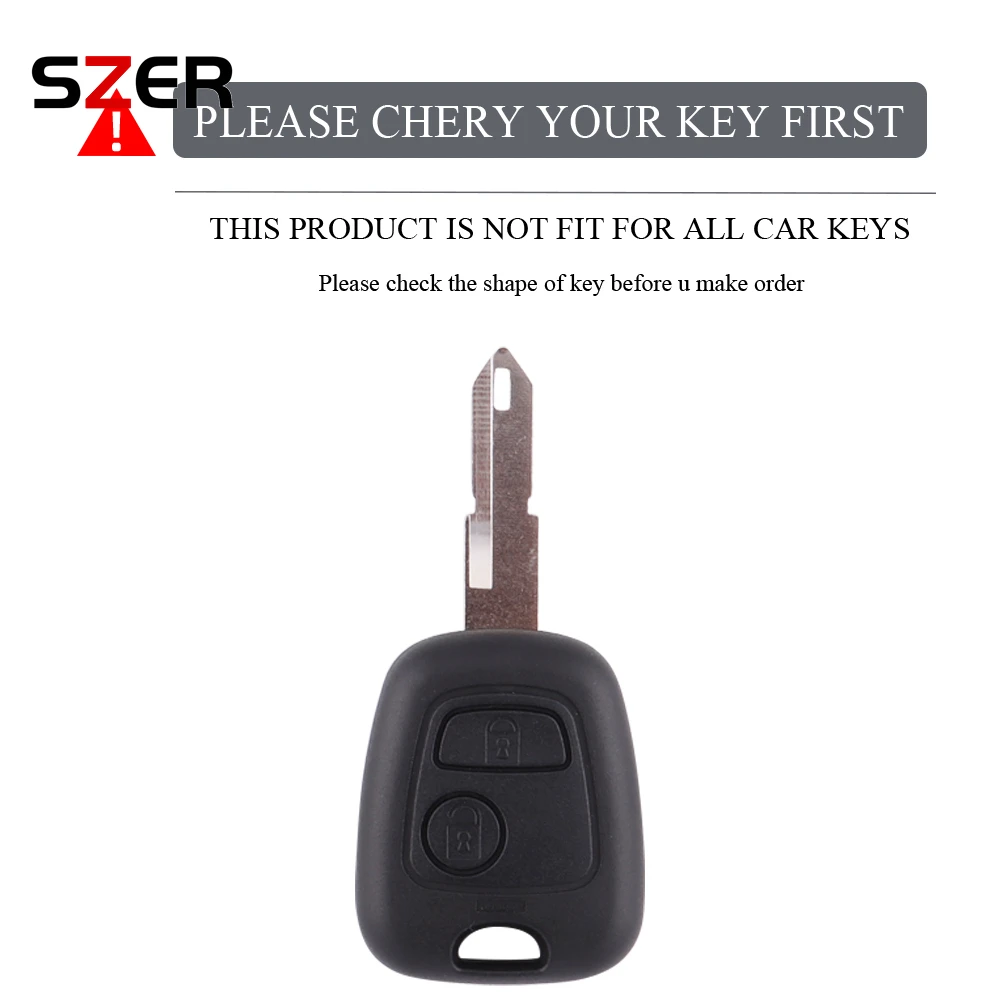 TPU Car Key Case Cover Shell Keychain Fob For Peugeot 106 107 206 207 307 For Citroen C1 C2 C3 C4 XSARA PICASSO For Toyota AYGO