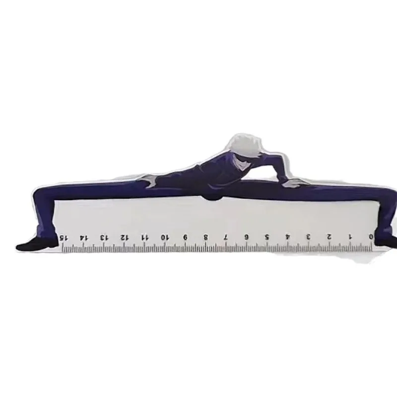 15CM Jujutsu Kaisen Satoru Gojo Funny Plastic Straight Ruler Transparent Drawing Tool Boy Girl School Stationery Rulers Gifts