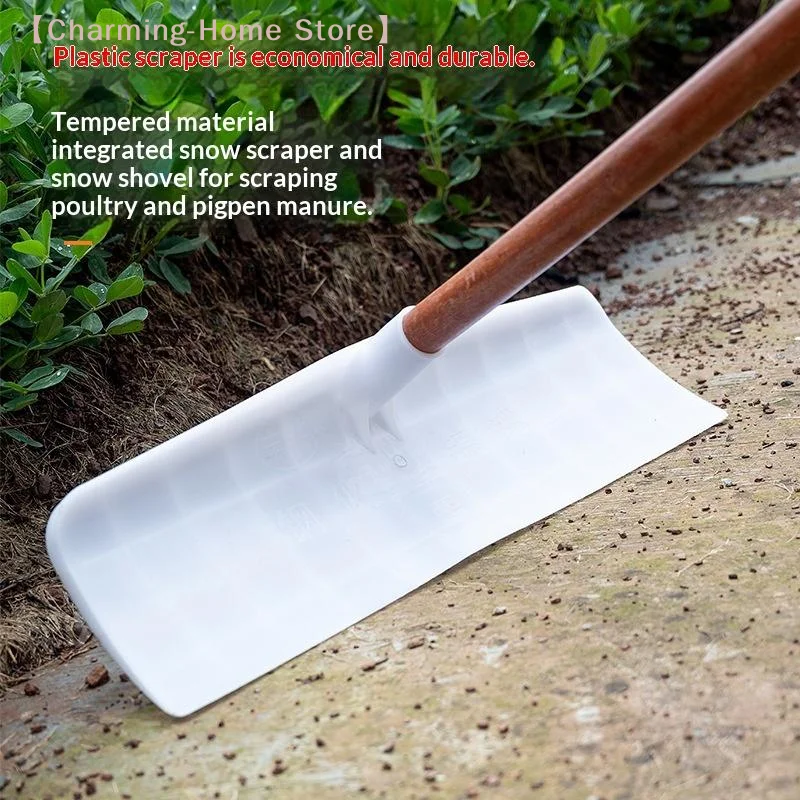 【M】Snow Cleaning Scraper Plastic Long Handle Shovel Professional Grade For Winter Snow Removal Driveway Sidewalk