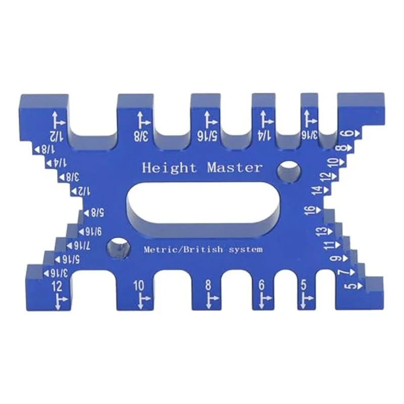 ABGR-高精度ノギスアルミ合金スケール測定ツール木工鋸テーブルマシンルーターとテーブルソー用-B