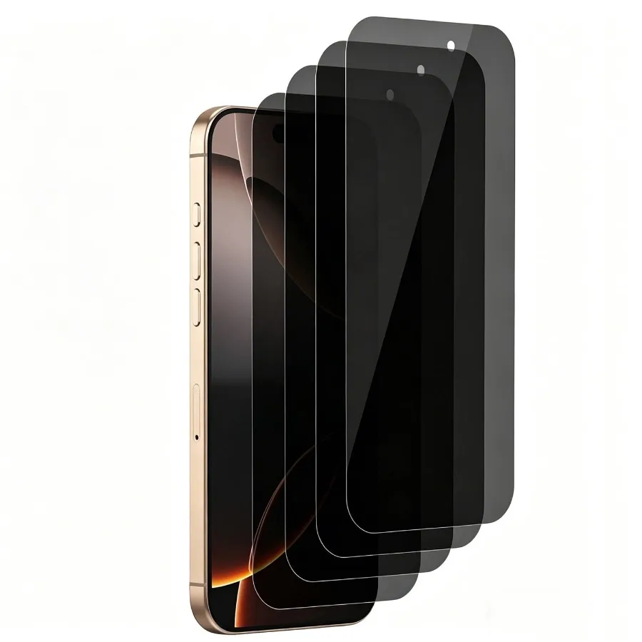 

4 Pack Privacy Screen Protector Tempered Glass for iPhone 16 Pro Max 6.9 inch