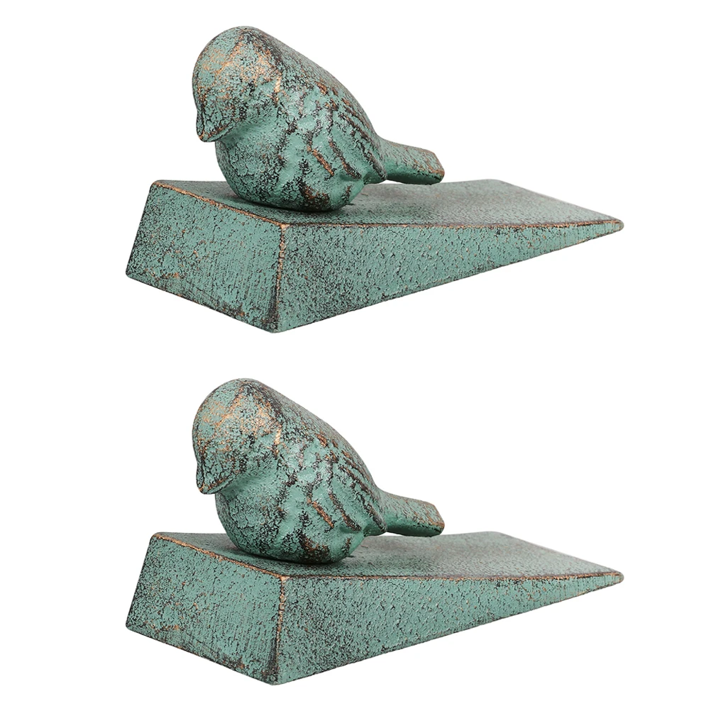 

2pcs Stopper Wedge Cast Animal Home Decor Vintage Shutter Mount Door Blocker Hardware Kitchen Bedroom Garage Front