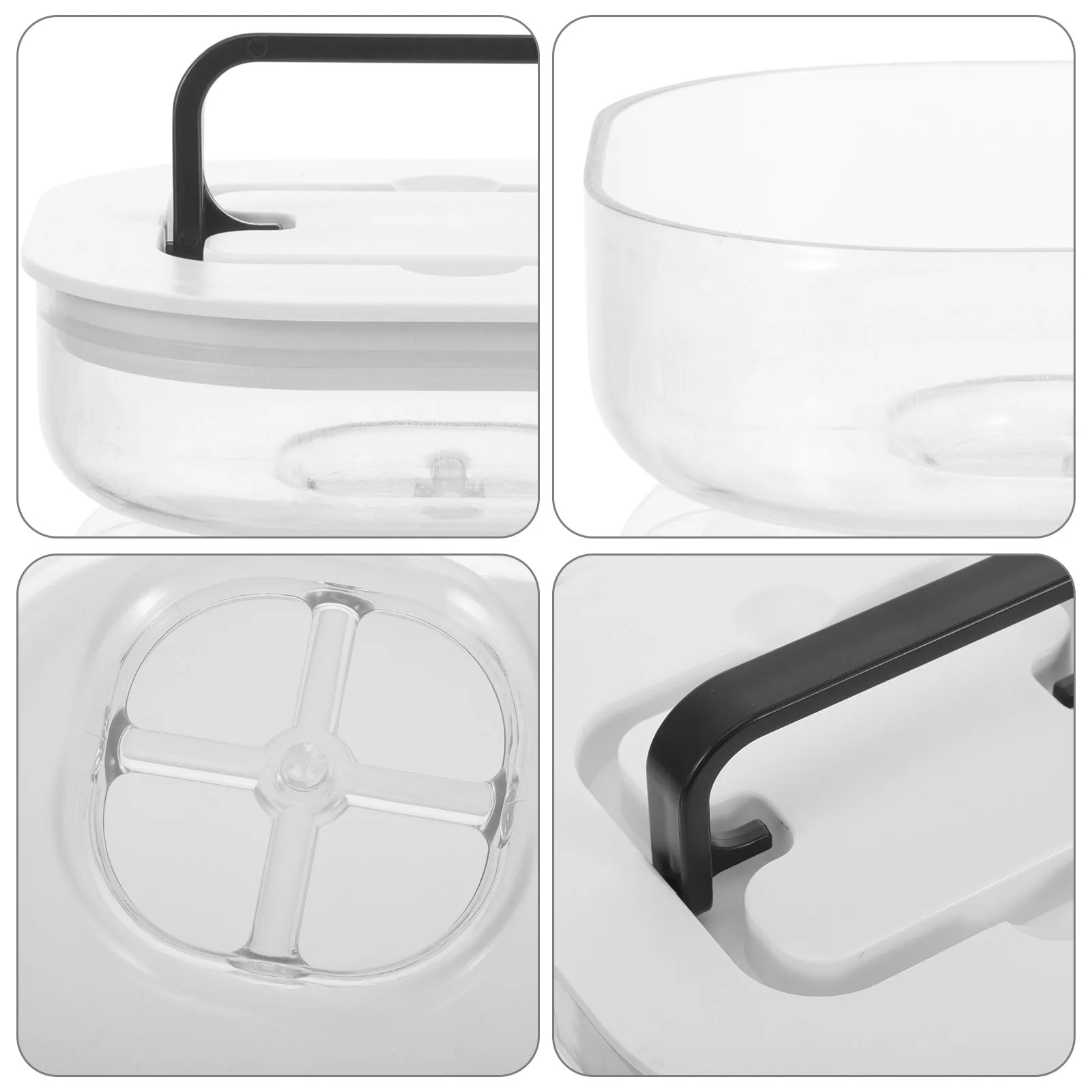 

Pickle Jar Container Multifunction Storage Sealed Food Jar for Salad Mixes Olives Kitchen Gadget Dorm Hotel Dining Room