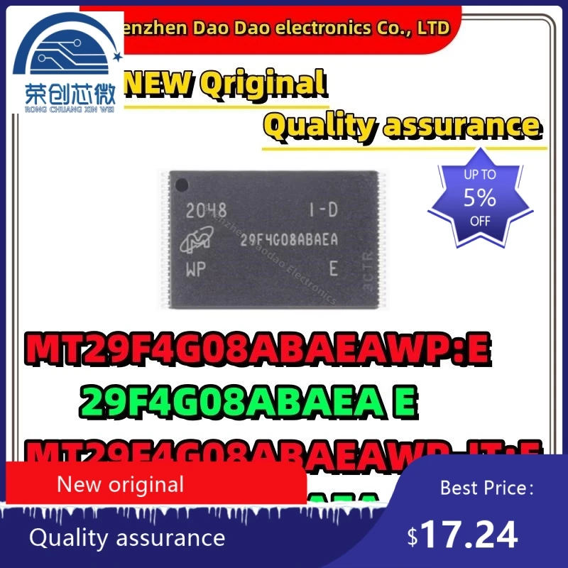 10Pcs MT29F4G08ABAEAWP:E MT29F4G08ABAEAWP IT:E 29F4G08ABAEA TSOP-48 New original memory chip