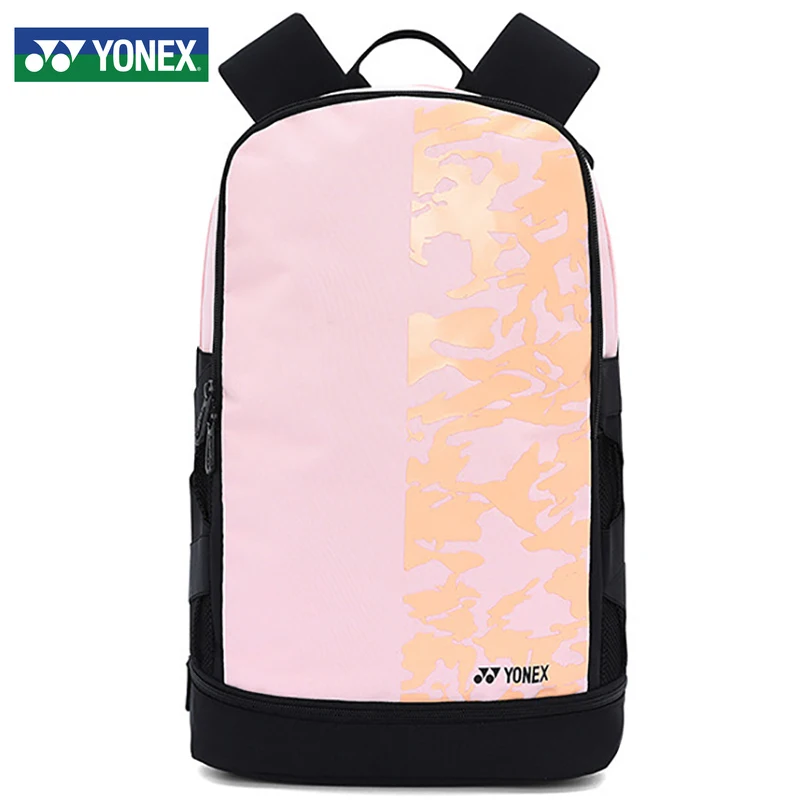 Mochila Yonex genuina 2022, nuevo patrón, bolsa deportiva con compartimento para zapatos independiente para mujeres y hombres, para 3 raquetas de