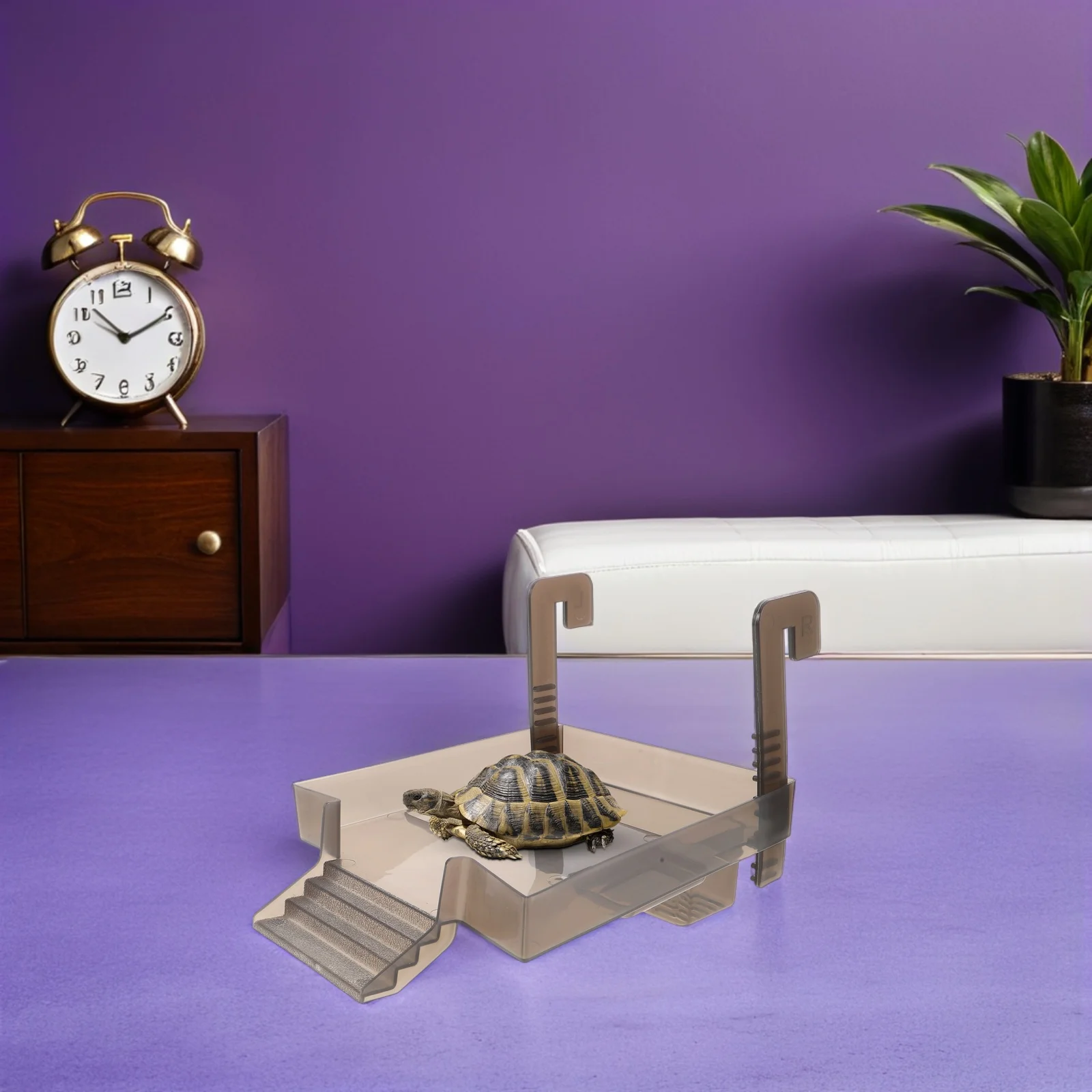 

Turtle Basking Platform Adjustable Ramp Hooks Floating Wide Stable Climbing Sunbathing Area Tank Accessories Aquatic Reptile