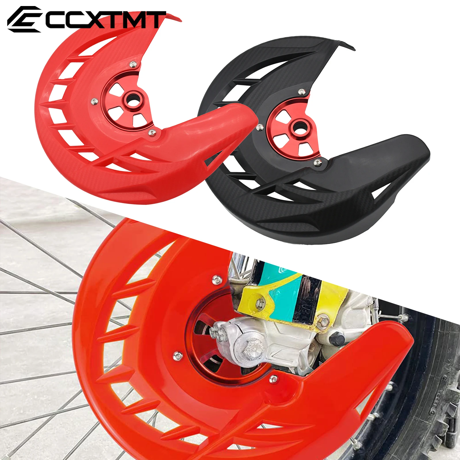 Dirtbike Rot X-Bremse Motocross Vorne Bremsscheibe Schutz Abdeckung Schutz Für Honda CR CRF 125R/250R/450R/250X/450X/450RX
