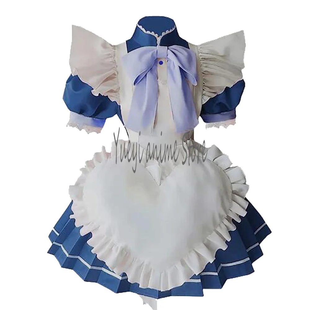 

Anime Cosplay Aizawa Costume Blue Maid Dress Activity Party Role Play Clothing Customize your size