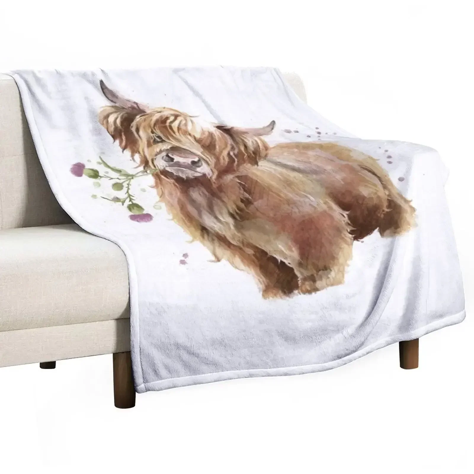 

Highland Cow Throw Blanket Custom Bed Kid'S Blankets