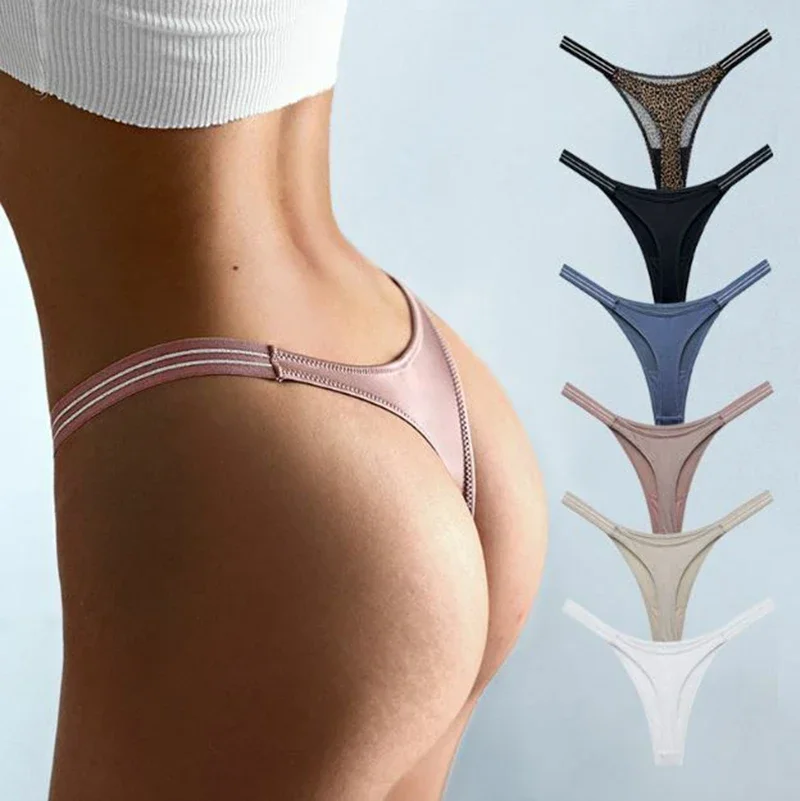 

Sexy Women Lingerie G-string Thong Panties V-string Knickers Low-Rise Seamless Female Underwear Briefs Thongs