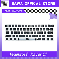 Teamwolf Raven61 Wried Keyboard Inner Container Pcb Gaming Keyboard RT adjustable Rgb Hot Swap Custom Keyboard accessories gifts