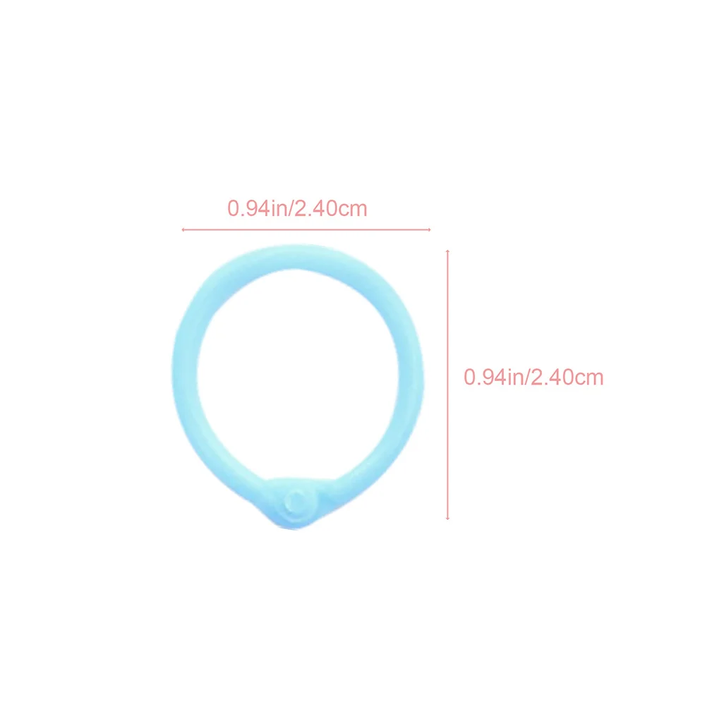 32 قطعة من حلقات الموثق المرنة ملحقات الكتاب المصقولة بشكل جيد للرسم اليومي تحتاج حلقات الموثق دوائر الكتاب المريحة #4